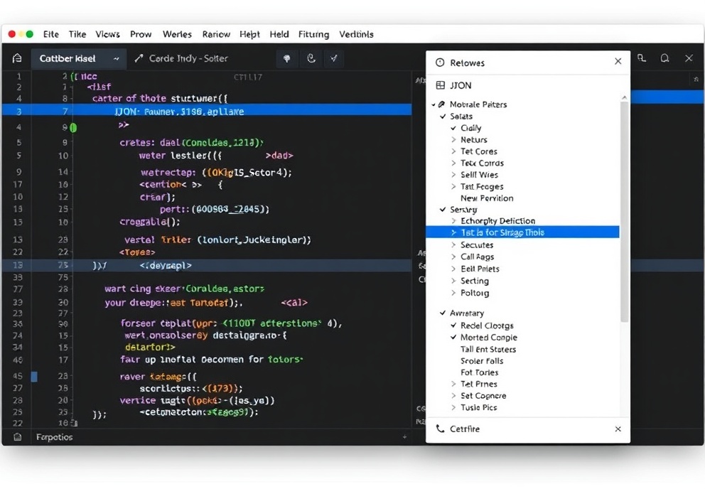 JSONFlow extension interface showing real-time validation errors and schema auto-detection in VS Code editor